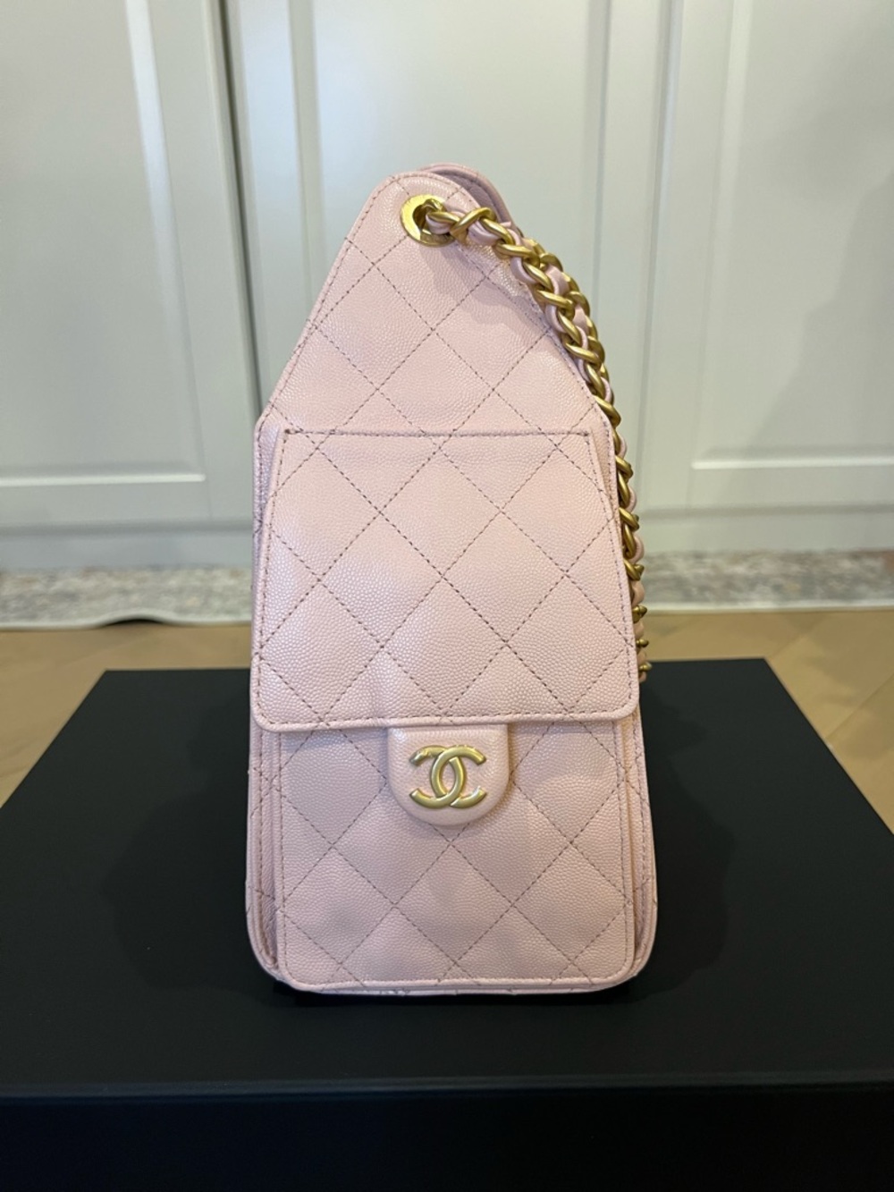 Chanel 25 Small Light Pink, Quilted Caviar with Gold Hardware - Picture 8 of 12